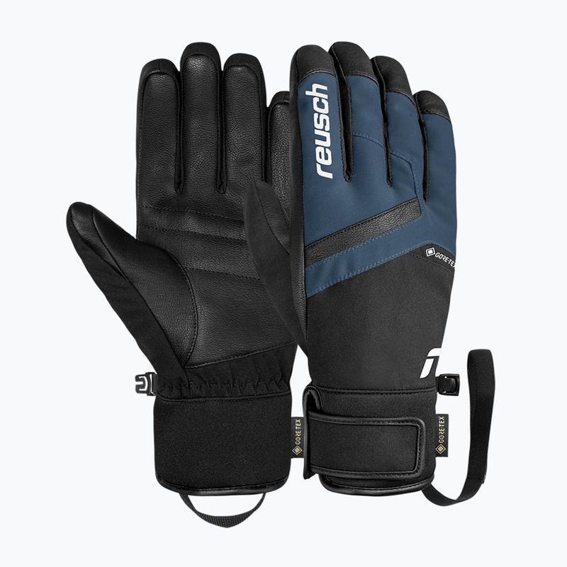 Guanti da sci da uomo Reusch Booster Gore-Tex black/dress blue 2