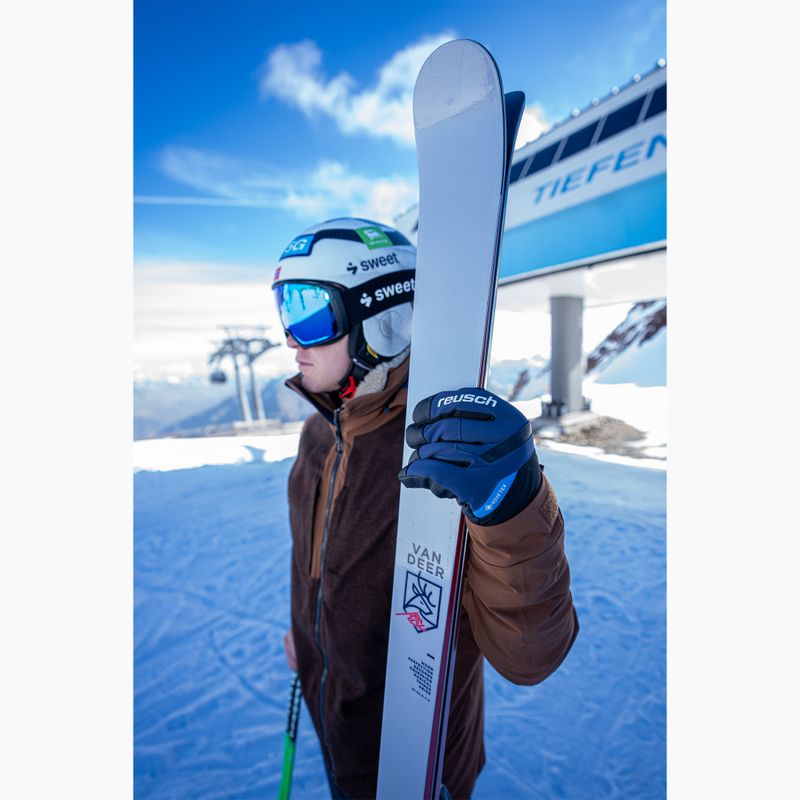 Guanti da sci da uomo Reusch Booster Gore-Tex black/dress blue 10