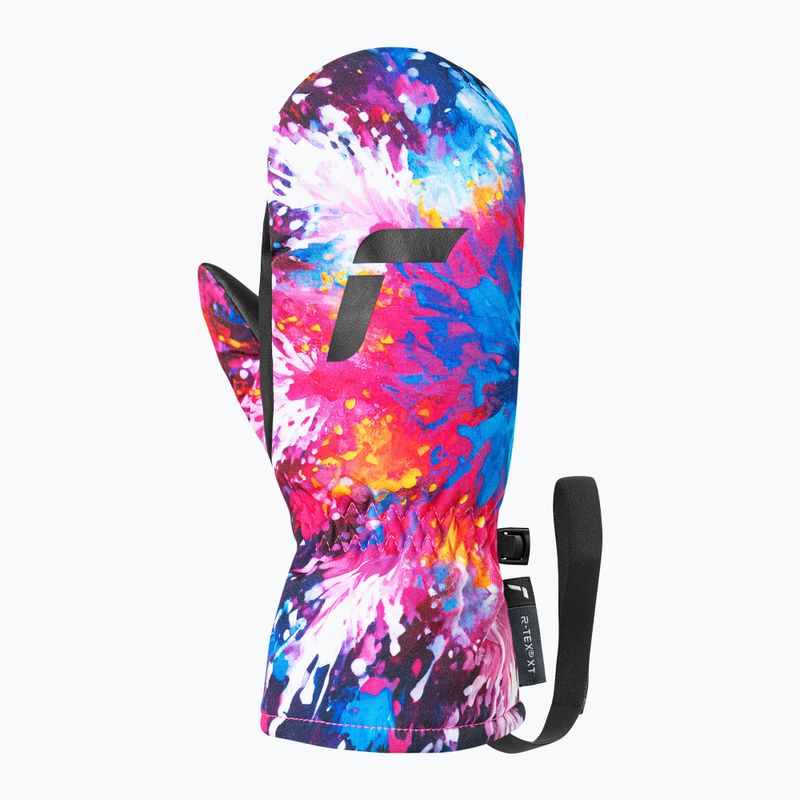 Guanti da sci per bambini Reusch Carter R-Tex XT Junior mitten black/multicolor snowflake 3