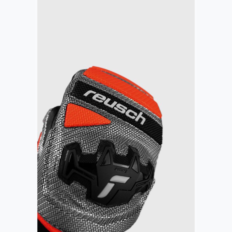 Guanti da sci Reusch Worldcup Warrior GS Mitten black/silver/fluo red 4