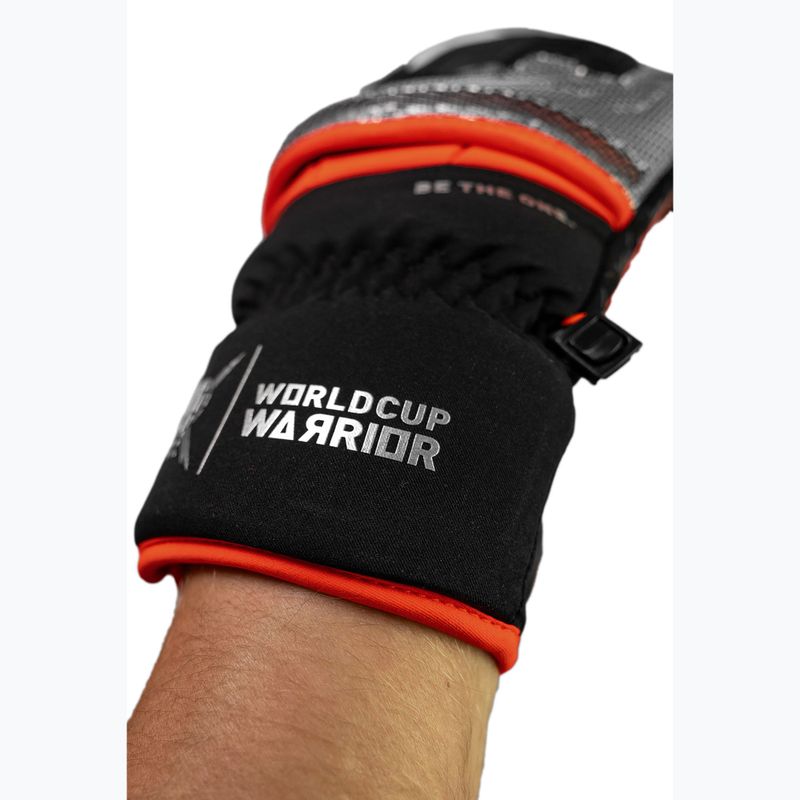 Guanti da sci Reusch Worldcup Warrior GS Mitten black/silver/fluo red 8