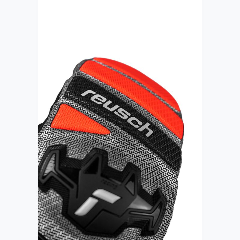 Guanti da sci Reusch Worldcup Warrior R-Tex XT Mitten black/silver/fluo red 4