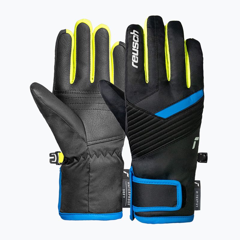 Guanti da sci per bambini Reusch Dan R-Tex XT Junior black/brilliant blue/safety yellow 2