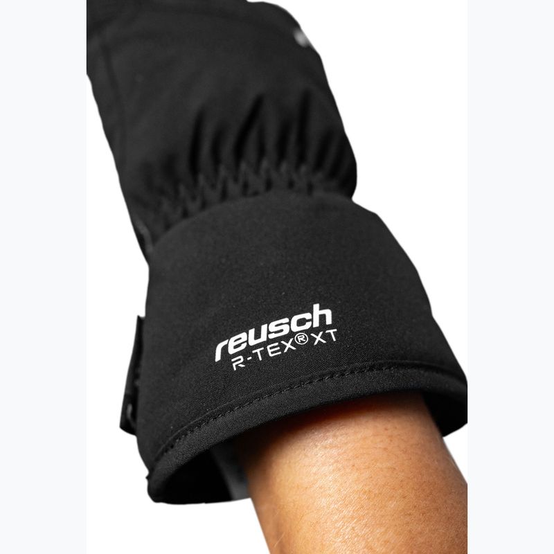 Guanti da sci per bambini Reusch Wonder R-TEX® XT Junior black/white 7