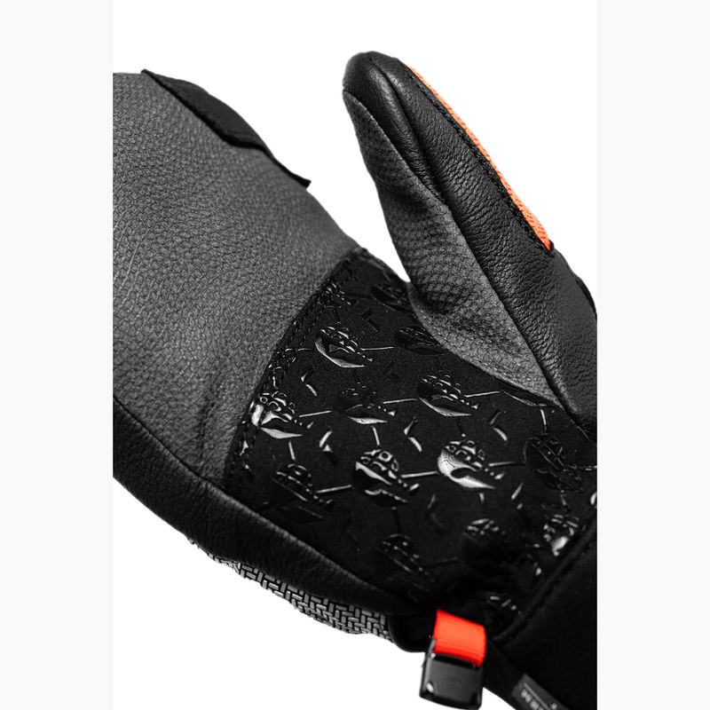 Guanti da sci per bambini Reusch Worldcup Warrior GS Mitten black/silver/fluo red 8