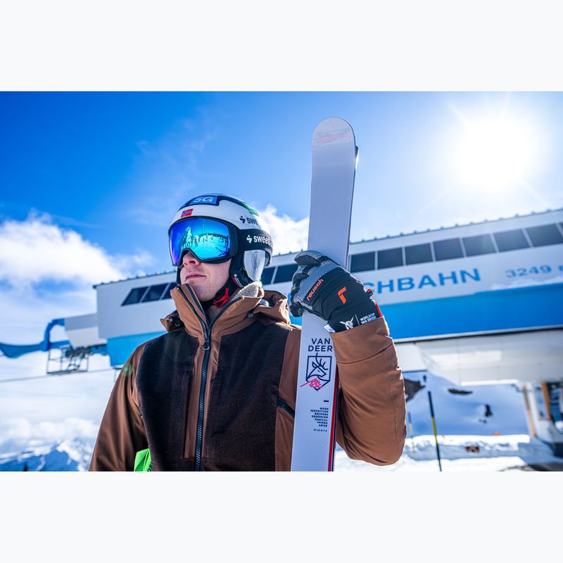 Guanti da sci uomo Reusch Alpine Master black/silver/fluo red 11