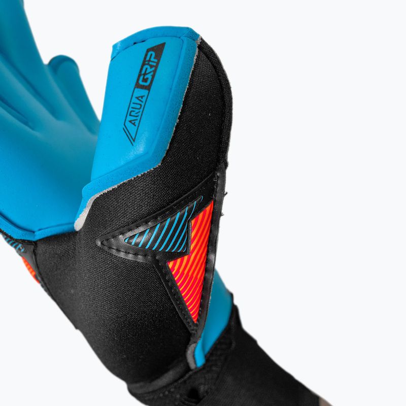 Guanti da portiere Reusch Attrakt Aqua Evolution black/shocking orange/aqua blue 8