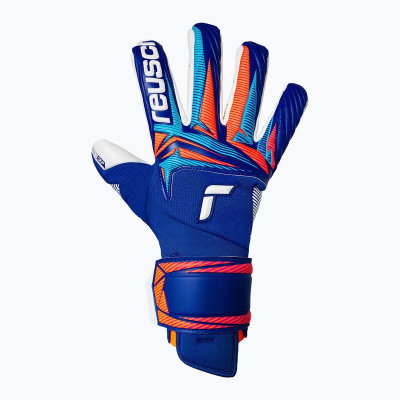 Guanti da portiere Reusch Attrakt Gold X Guardian sharp blue/white/shocking orange 2