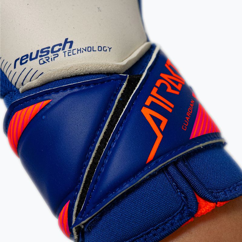 Guanti da portiere Reusch Attrakt Gold X Guardian sharp blue/white/shocking orange 8