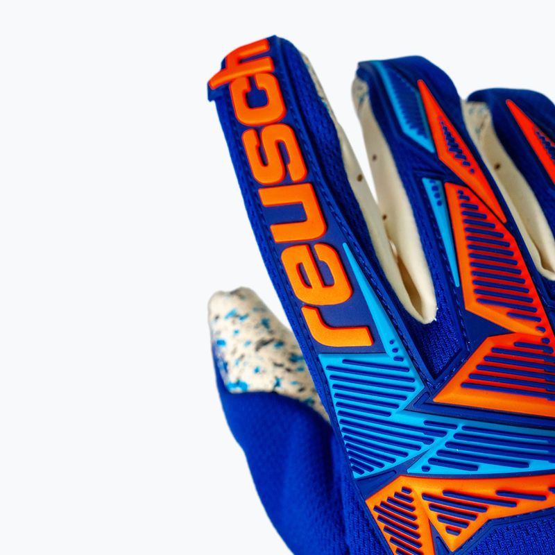 Guanti da portiere Reusch Attrakt Freegel Fusion Goaliator sharp blue/shocking orange 5