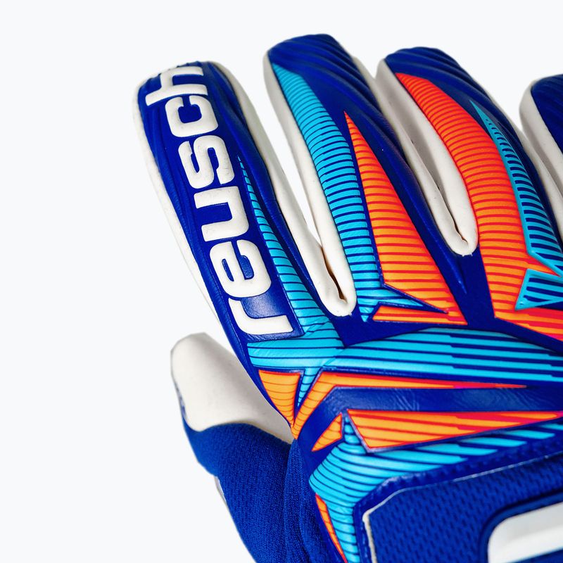 Guanti da portiere Reusch Attrakt Gold X NC Gravity sharp blue/white/shocking orange 5