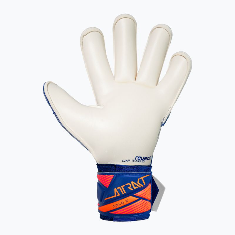 Guanti da portiere Reusch Attrakt Gold X Roll Finger sharp blue/white/shocking orange 3