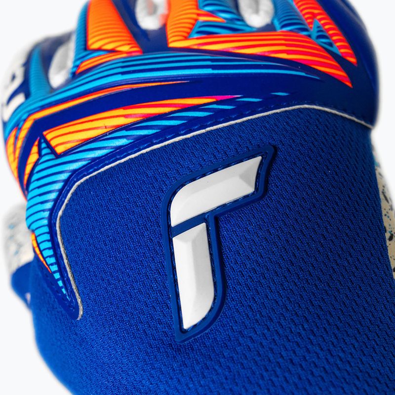 Guanti da portiere Reusch Attrakt Fusion NC sharp blue/white/shocking orange 5