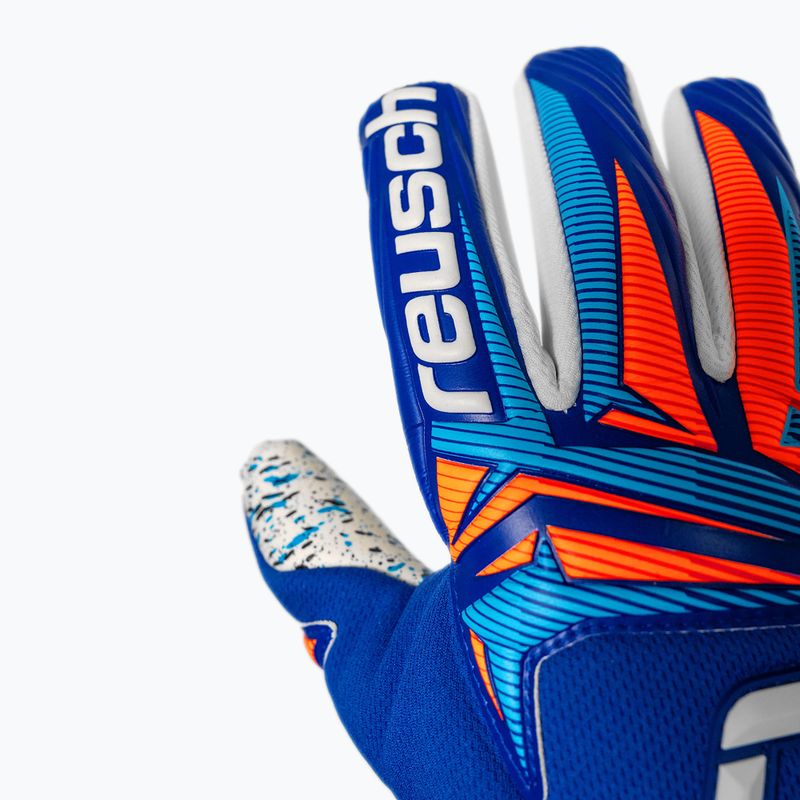 Guanti da portiere Reusch Attrakt Fusion NC sharp blue/white/shocking orange 6