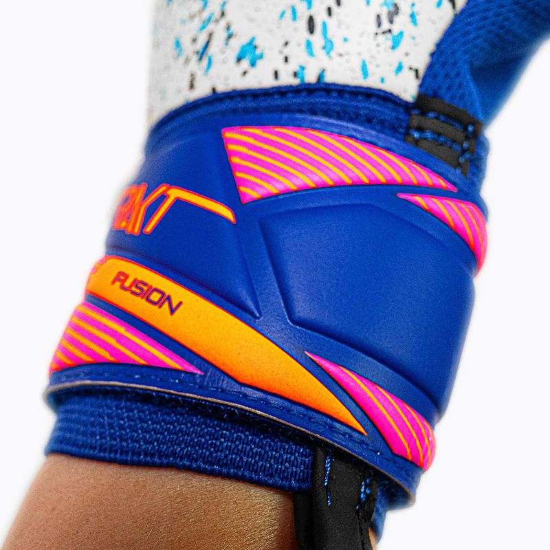 Guanti da portiere Reusch Attrakt Fusion NC sharp blue/white/shocking orange 8