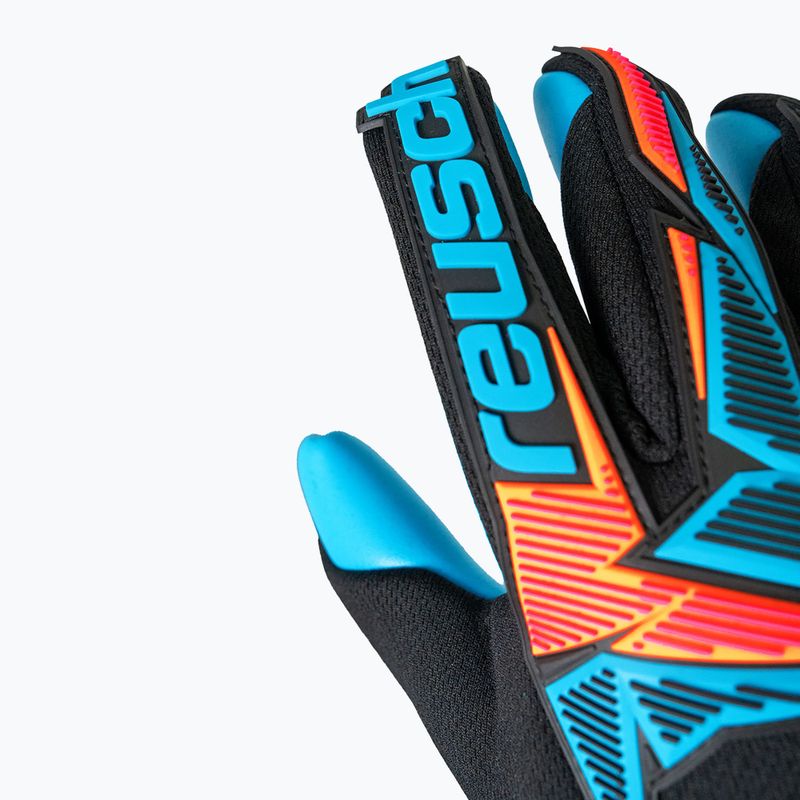 Guanti da portiere Reusch Attrakt Freegel Aqua black/shocking orange/aqua blue 7
