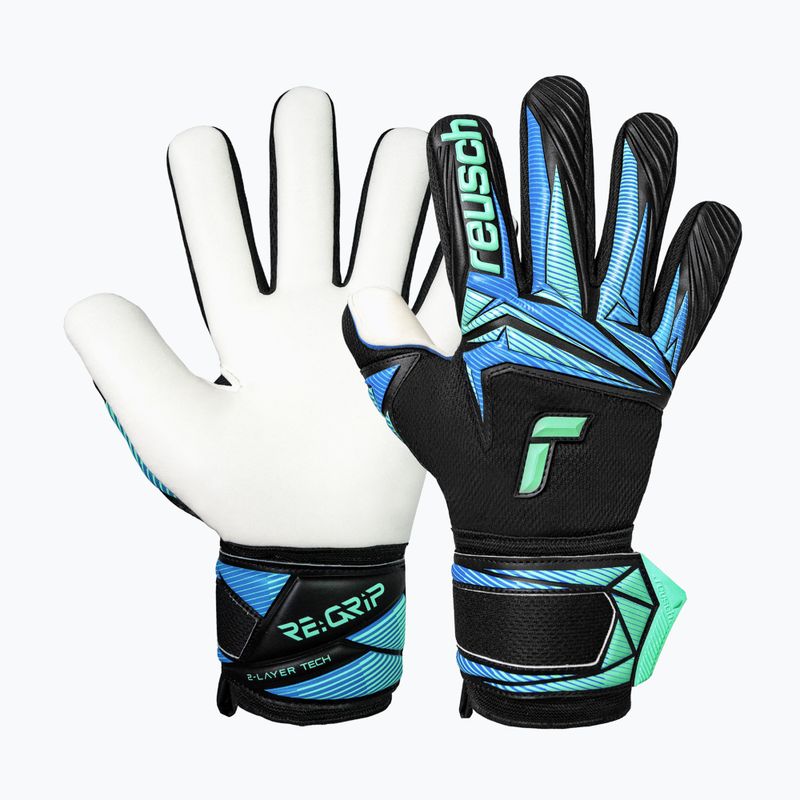 Guanti da portiere Reusch Attrakt RE:GRIP NC black/ocean light 2