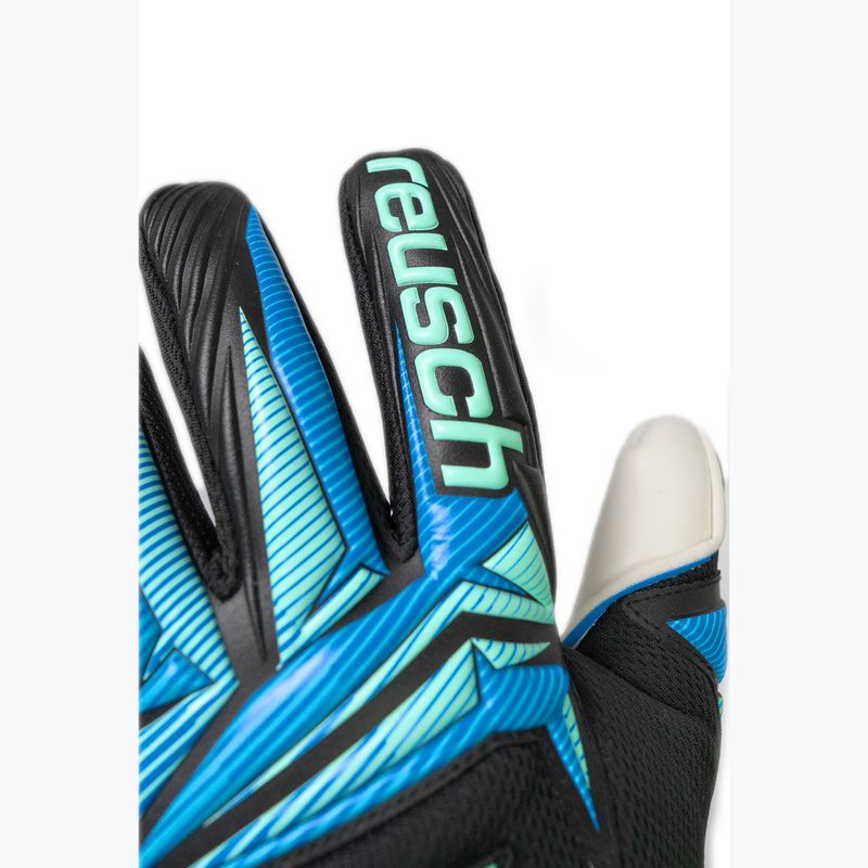 Guanti da portiere Reusch Attrakt RE:GRIP NC black/ocean light 6
