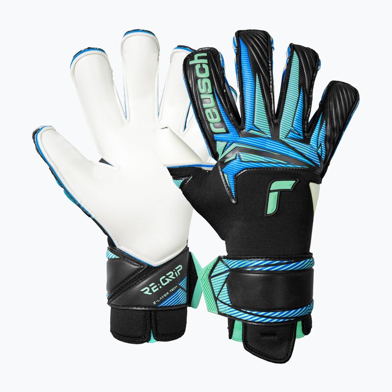 Guanti da portiere Reusch Attrakt RE:GRIP Evolution black/ocean light 2
