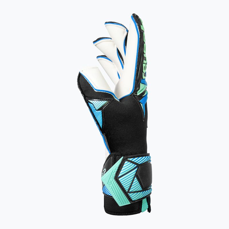 Guanti da portiere Reusch Attrakt RE:GRIP Evolution black/ocean light 5