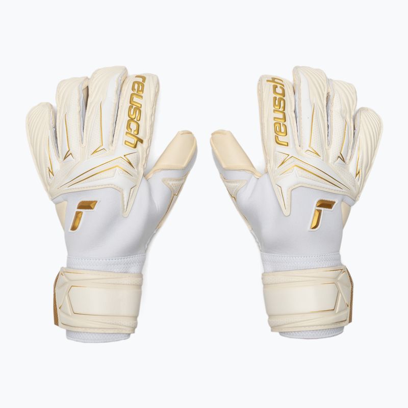 Guanti da portiere Reusch Attrakt AB1 Duo white/gold 2