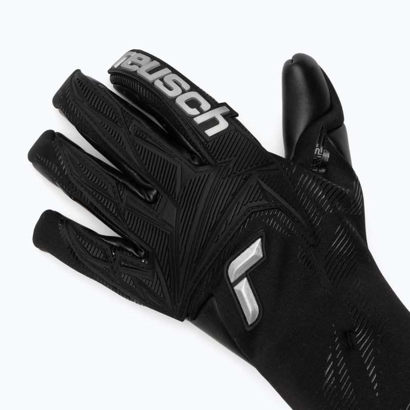 Guanti da portiere Reusch Attrakt Duo Strapless black/silver/black 4