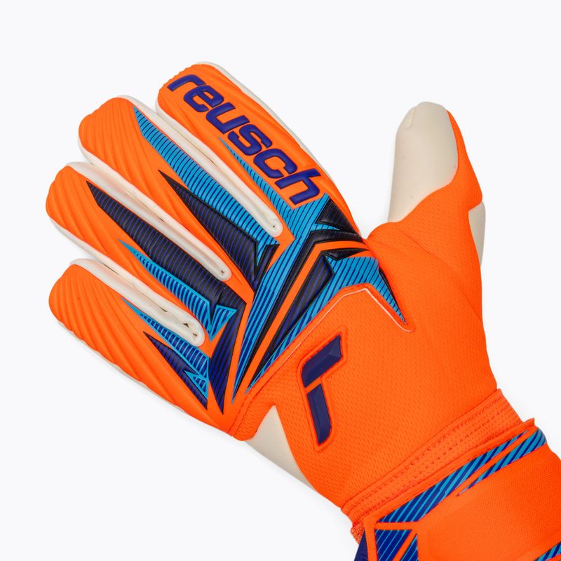 Guanti da portiere Reusch Attrakt Gold X NC shocking orange/blue 4