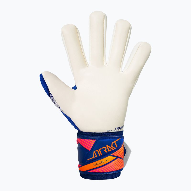 Guanti da portiere Reusch Attrakt Gold X NC sharp blue/white/shocking orange 3