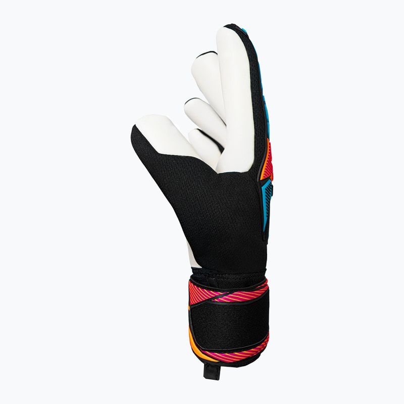 Guanti da portiere Reusch Attrakt Freegel Advance black/aqua blue/shocking orange 4