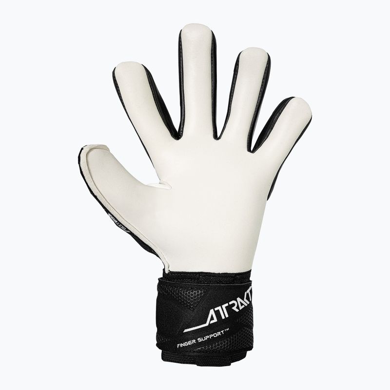 Guanti da portiere Reusch Attrakt Gold X NC Finger Support black/white 3