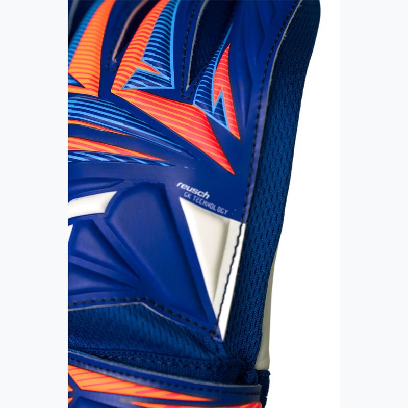 Guanti da portiere per bambini Reusch Attrakt Starter Solid Junior sharp blue/white/shocking orange 7
