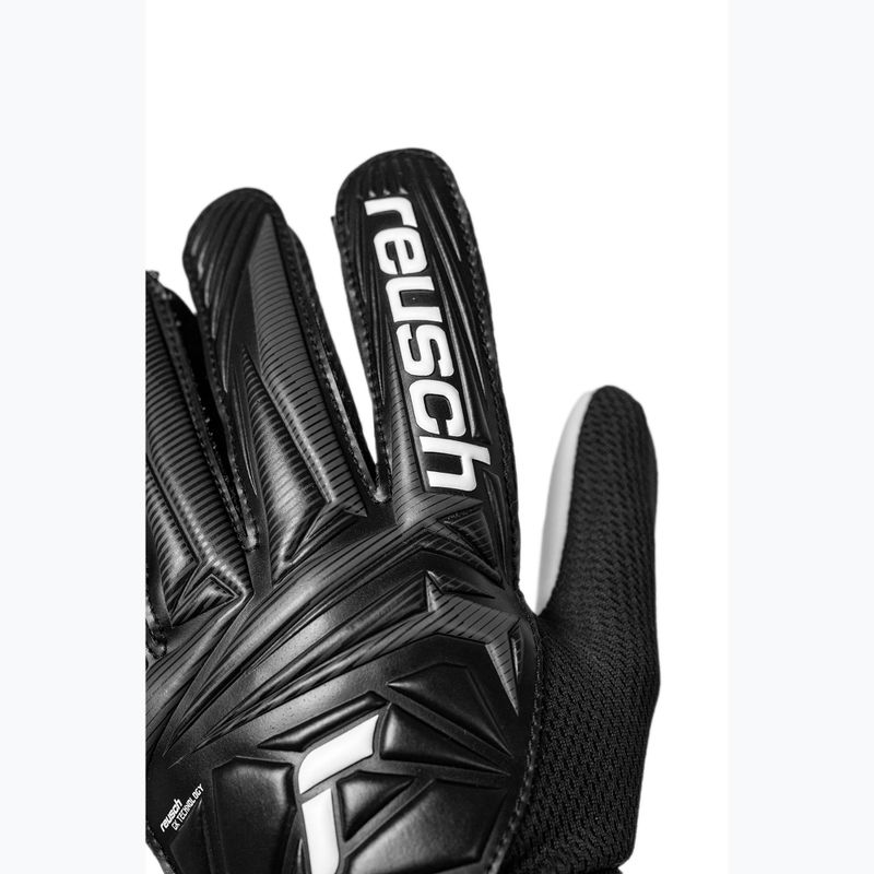 Guanti da portiere per bambini Reusch Attrakt Starter Solid Junior 5672514 black 5