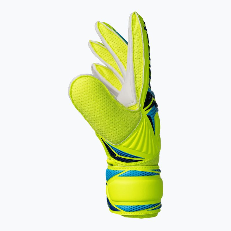 Guanti da portiere per bambini Reusch Attrakt Solid Junior safety yellow/blue 4