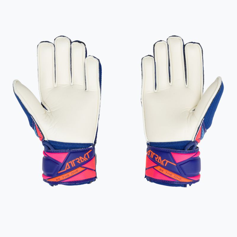 Guanti da portiere per bambini Reusch Attrakt Solid Junior sharp blue/white/shocking orange 3