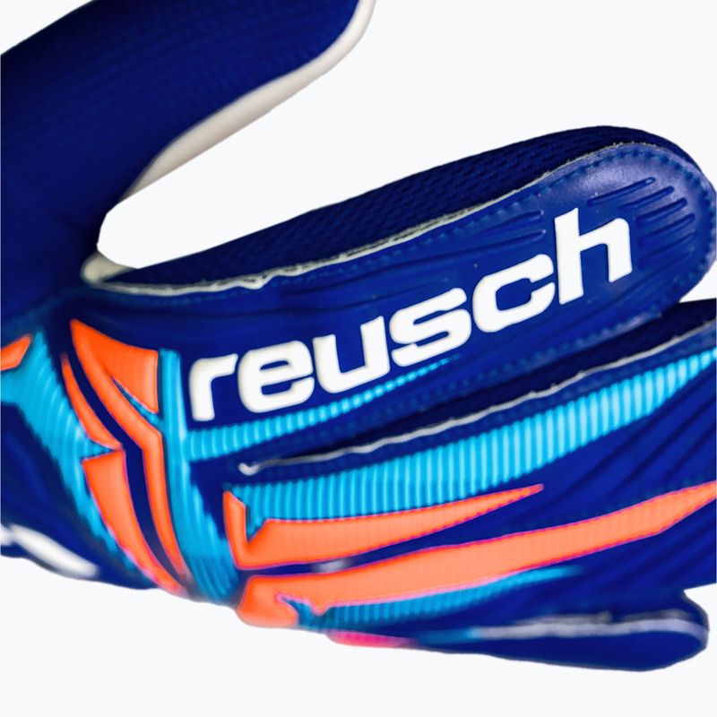 Guanti da portiere Reusch Attrakt Starter Solid sharp blue/white/shocking orange 7
