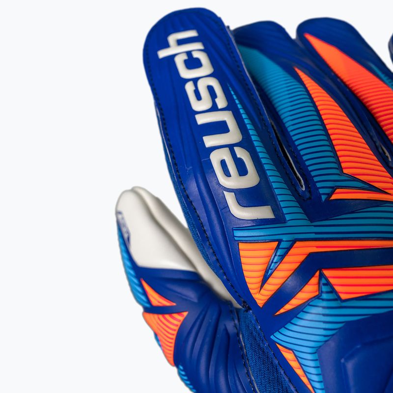 Guanti da portiere Reusch Attrakt Grip sharp blue/white/shocking orange 7