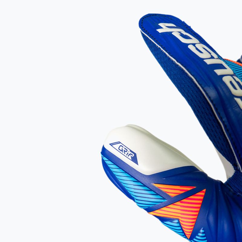 Guanti da portiere Reusch Attrakt Grip sharp blue/white/shocking orange 8