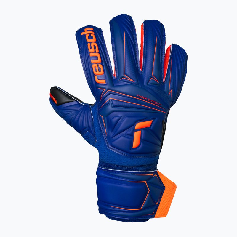 Guanti da portiere Reusch Attrakt Infinity Finger Support sharp blue/shocking orange/black 2