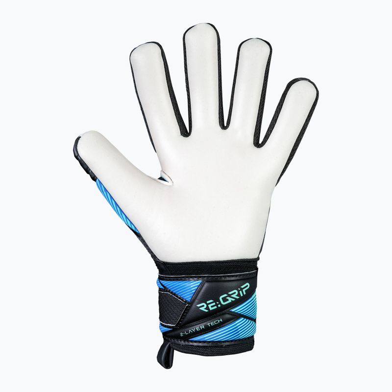 Guanti da portiere per bambini Reusch Attrakt RE:GRIP NC Junior black/ocean light 4