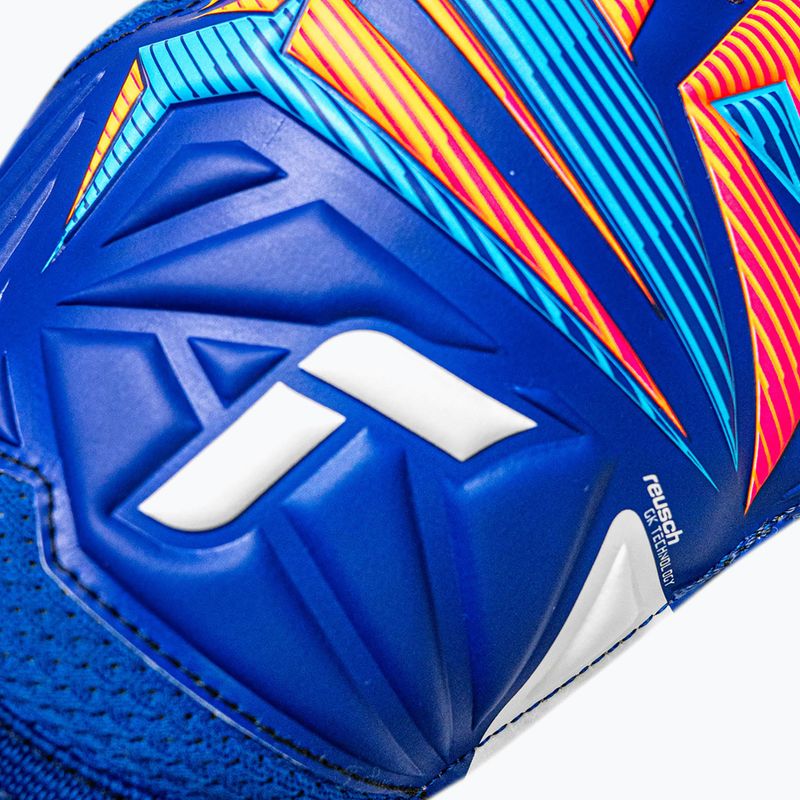 Guanti da portiere Reusch Attrakt Solid sharp blue/white/shocking orange 5