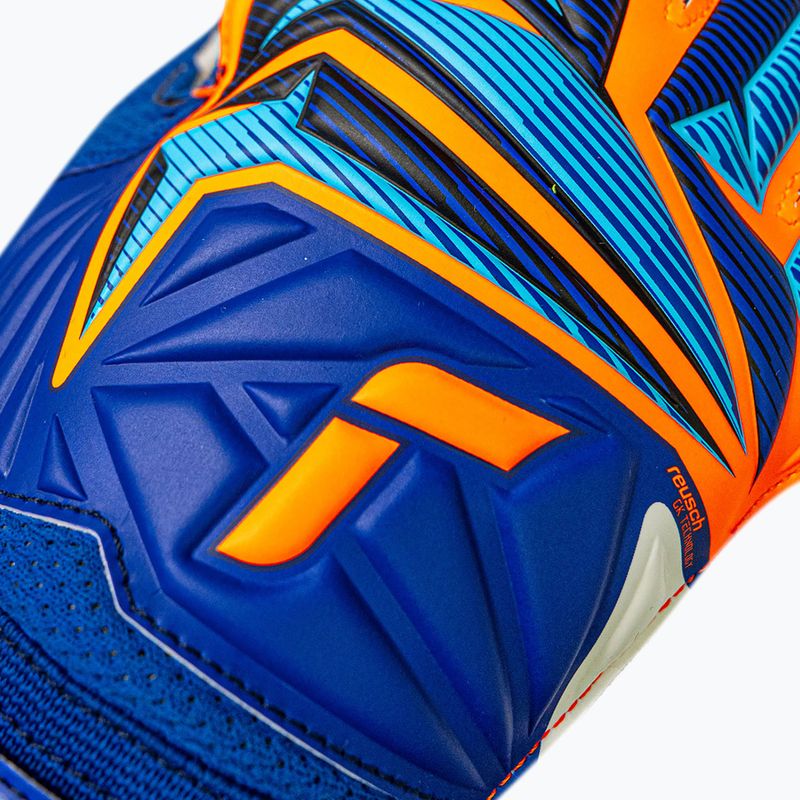 Guanti da portiere Reusch Attrakt Solid sharp blue/shocking orange 5