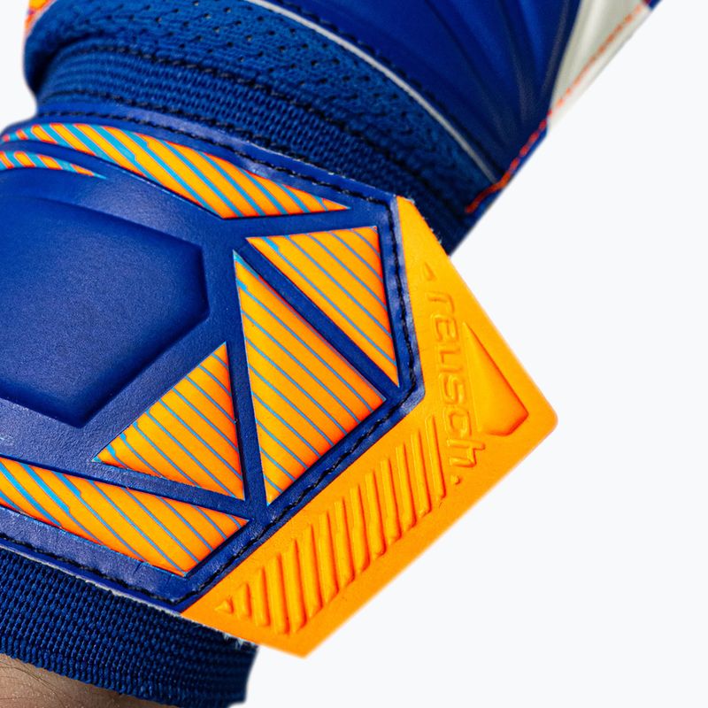 Guanti da portiere Reusch Attrakt Solid sharp blue/shocking orange 7