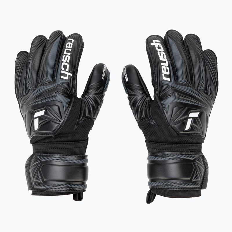 Guanti da portiere per bambini Reusch Attrakt Resist 5672615 black 2