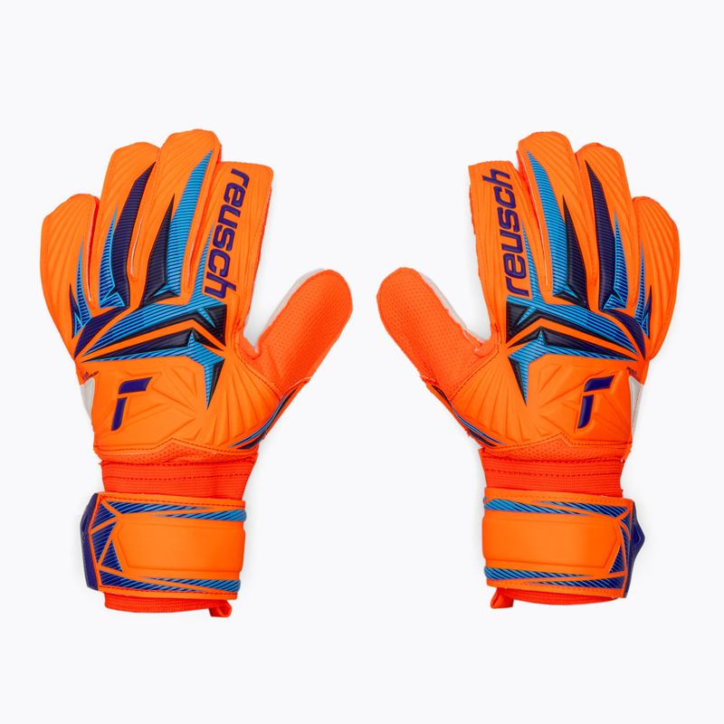 Guanti da portiere Reusch Attrakt Solid shocking orange/blue 2