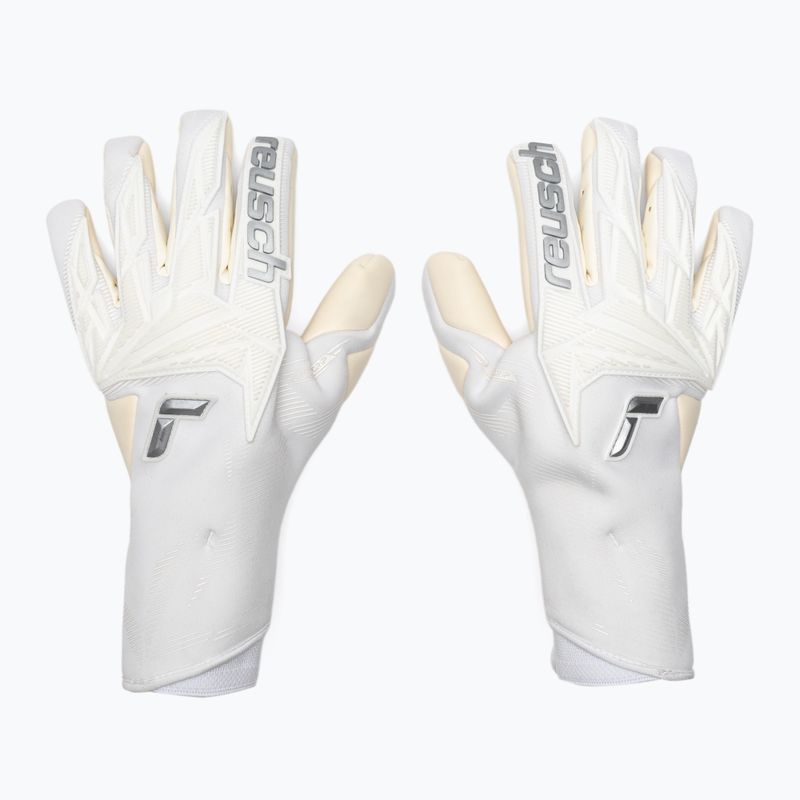 Guanti da portiere Reusch Attrakt Gold X Strapless white/silver 2