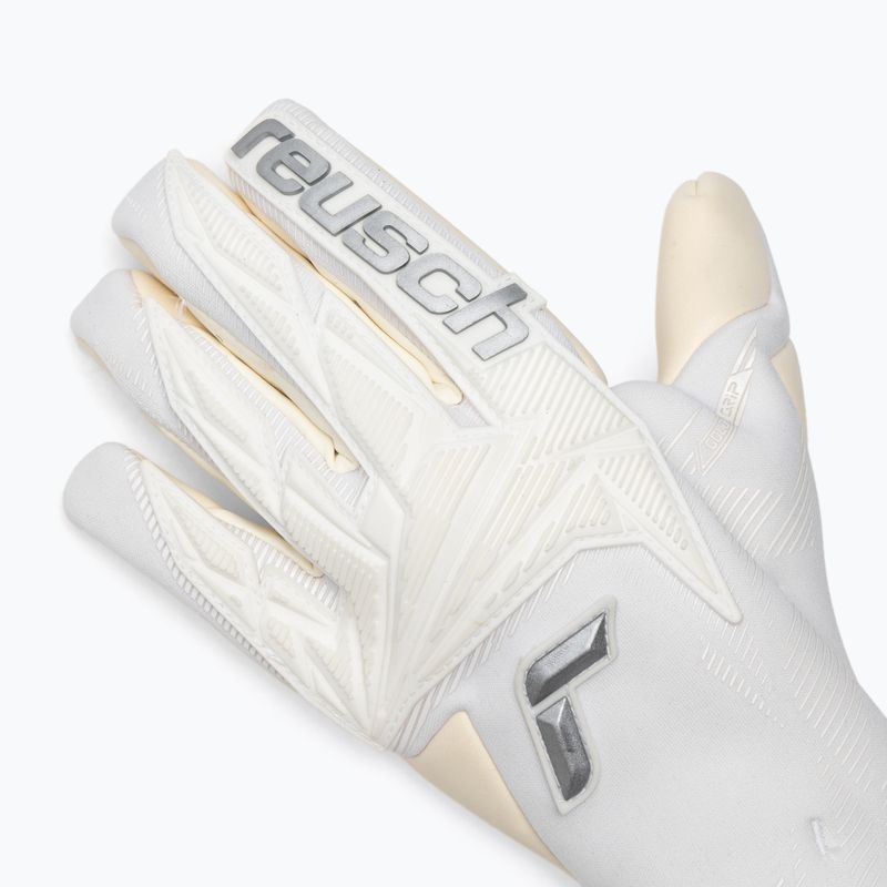 Guanti da portiere Reusch Attrakt Gold X Strapless white/silver 4