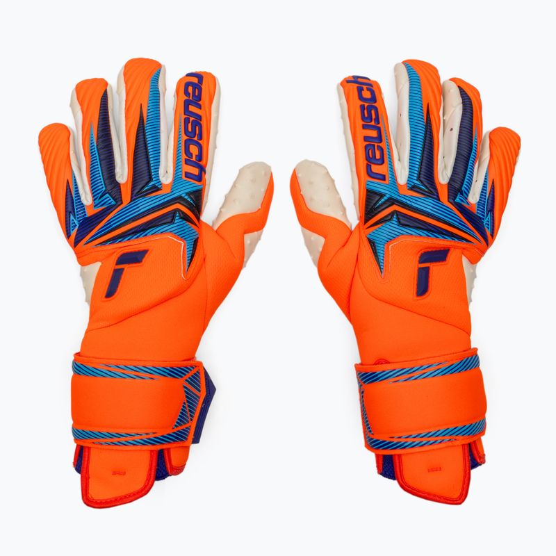 Guanti da portiere Reusch Attrakt SpeedBump Guardian shocking orange/blue 2