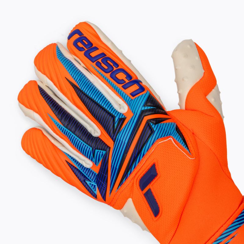 Guanti da portiere Reusch Attrakt SpeedBump Guardian shocking orange/blue 4