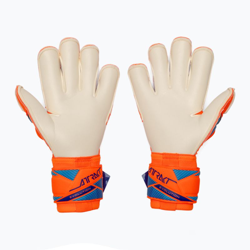 Guanti da portiere Reusch Attrakt Gold X Evolution shocking orange/blue 3