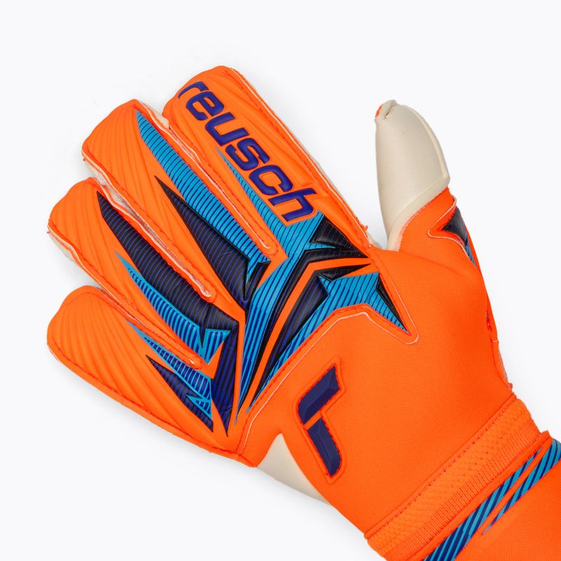 Guanti da portiere Reusch Attrakt Gold X Evolution shocking orange/blue 4